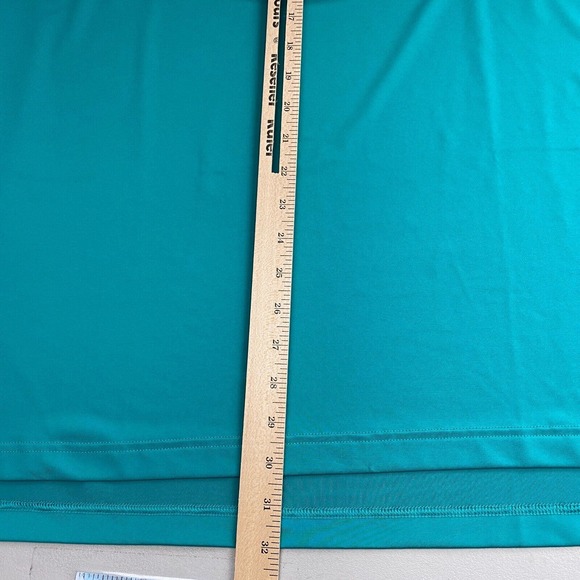 Peter Millar Summer Comfort Shirt Mens Large Green Solid Performance Jersey Polo - Picture 7 of 11